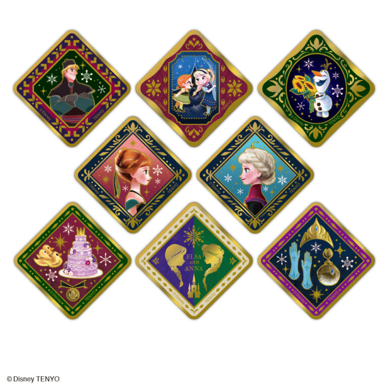 アナと雪の女王 金バッジ プレミアムスクエアvol.1 ／ 単品