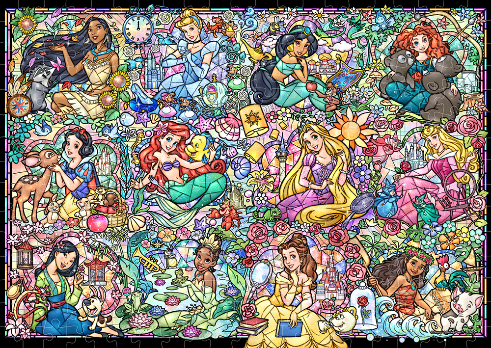 ディズニープリンセス コレクション ステンドグラス